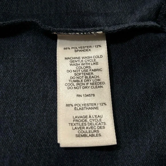 Vineyard Vines Navy Blue Herringbone Half Zip Pullover Small - Picture 8 of 9